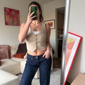 Aritzia Beige Tank Top